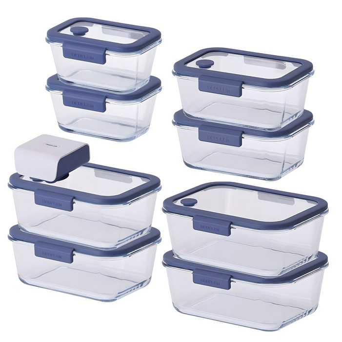 네오플램 글라쎄 Z 내열유리 진공 밀폐용기 세트