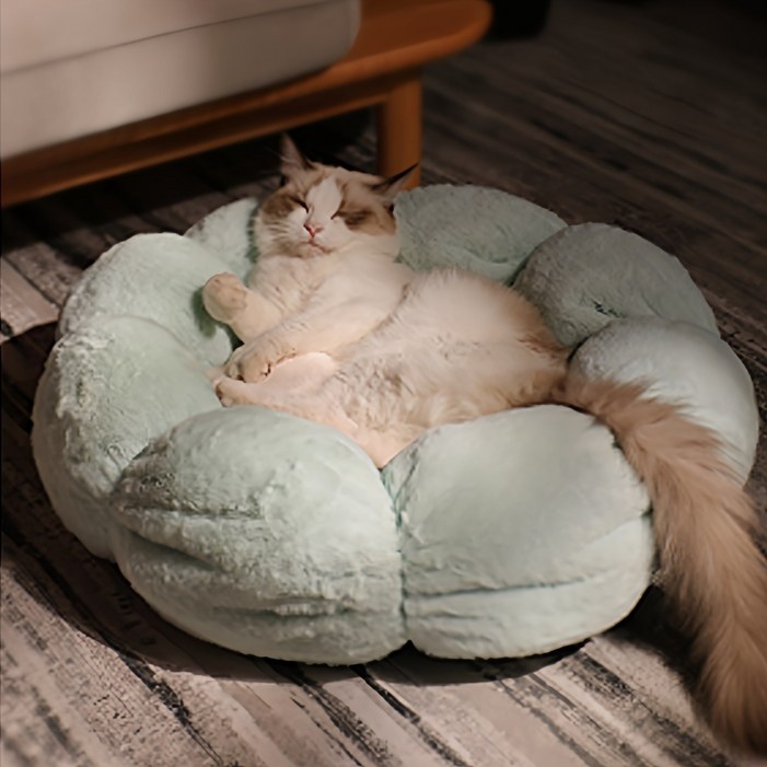 딩동펫 반려동물 해바라기 도넛 방석