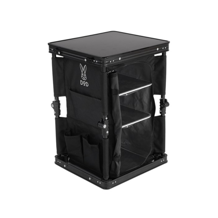 DOD 디오디 도플갱어 코코니모 락 TB1071BK 블랙 선반 테이블 접이식 캠핑