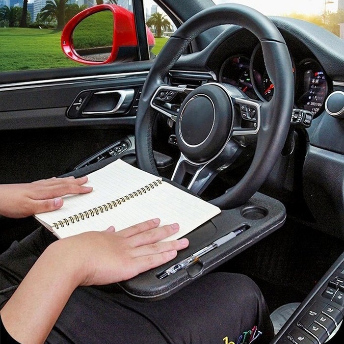 LxU 차량용 다기능 핸들 테이블 운전대 트레이 받침대 식탁