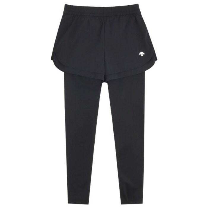 데상트 여성 팬츠부착형 레깅스 SQ122PKL12BLK