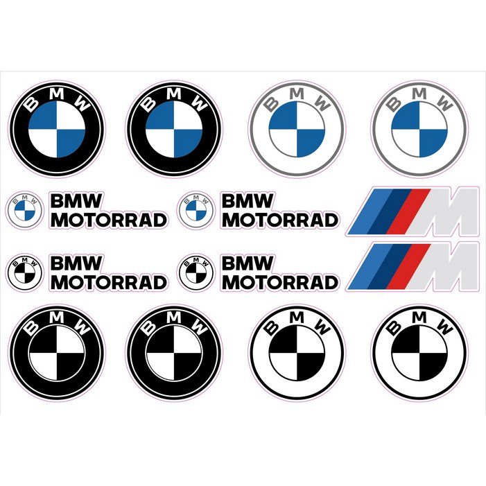 BMW 해외 유명 브랜드 바이크 오토바이 로고 스티커