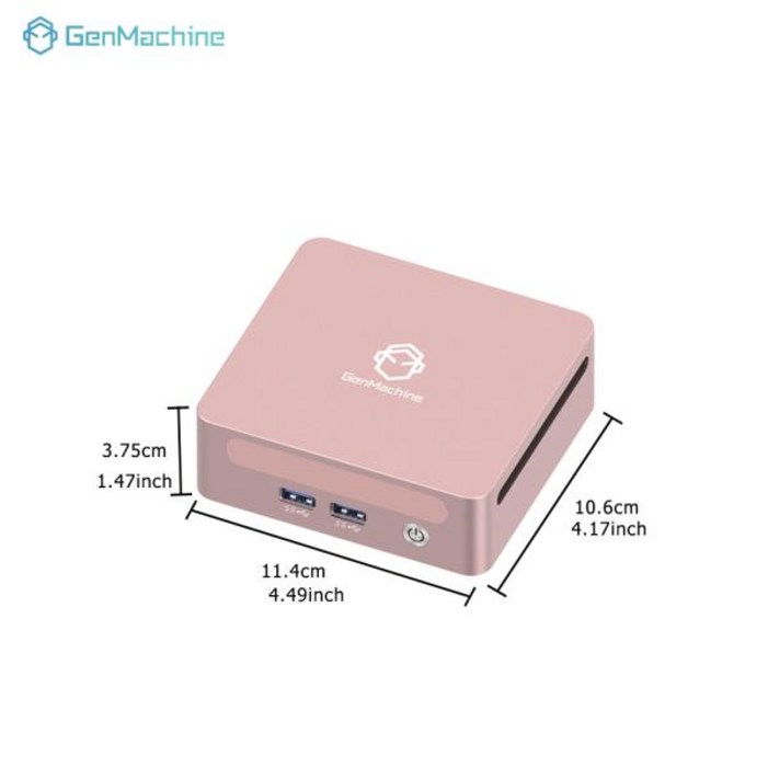 젠머신 라이젠 7 6800U DDR5 24G WIFI6 미니 PC 2.7GHz-4.7GHz TDP 35W 윈도우 11 게이밍 컴퓨터