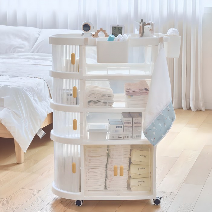 아가짱 기저귀정리함 1도어 3서랍