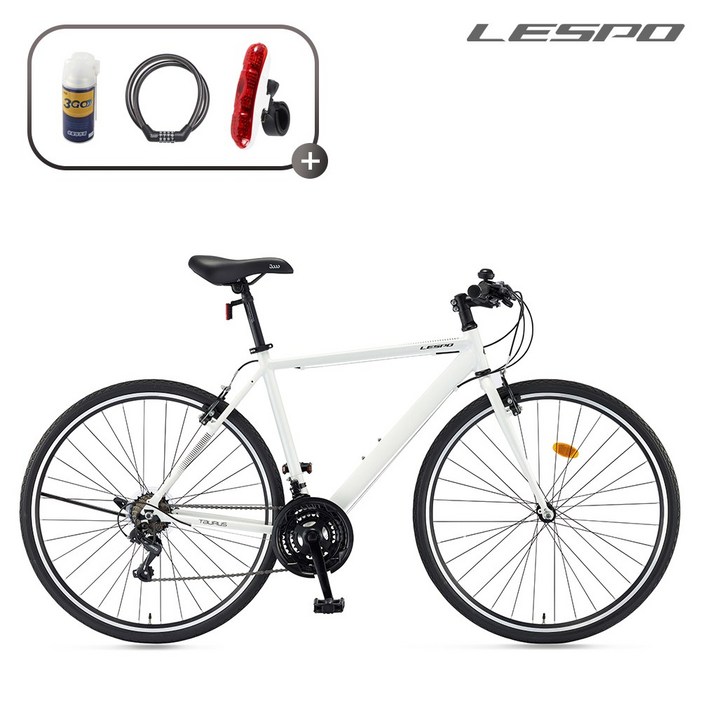 삼천리자전거 레스포 700C 토러스 21단 하이브리드 입문용 자전거 2026 조립자전거 99조립, 1개, 170cm, 펄 화이트 조립90 510