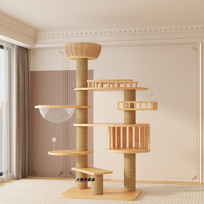 원목 캣타워 고양이 무타공 캣워커 캣폴 대형 만들기 벽선반