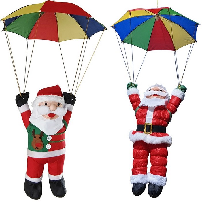 the아린 크리스마스 장식 파티용품 낙하산 싼타 할아버지 귀여운 산타그로스 60cm, 패딩싼타, 1개