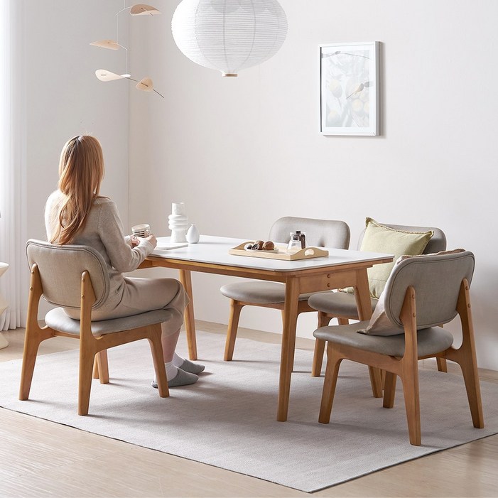 레스트 포세린 세라믹 원목 4인 낮은식탁세트 1400 의자형 IKRTA2 레스트 포세린 세라믹 원목 4인 낮은식탁세트 1400 의자형 IKRTA2