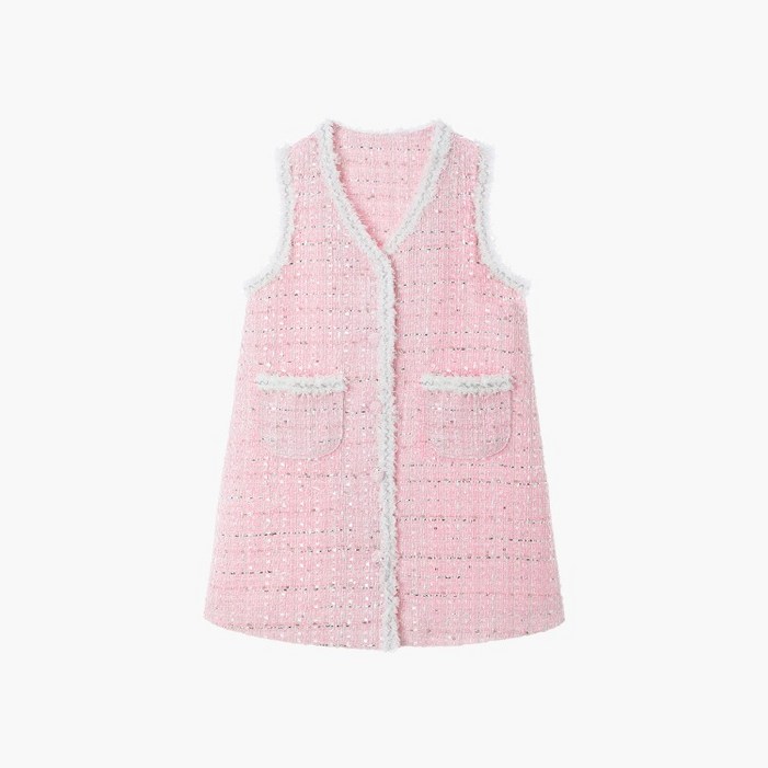 에이프릴 트위드 드레스Pink