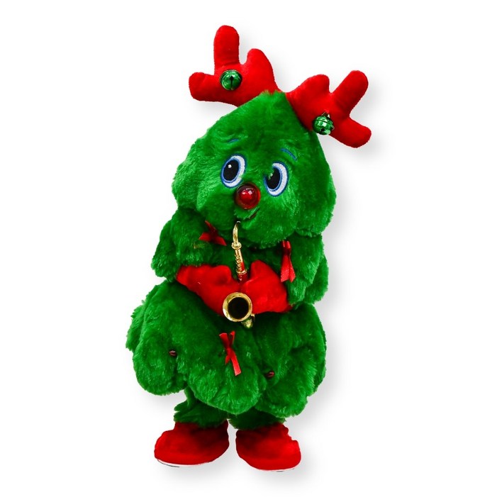 토이토 2세대 크리스마스 춤추는 트리 인형 찐트리 움직이는 댄싱트리, 40cm, 06색소폰 루돌프 찐트리, 1개