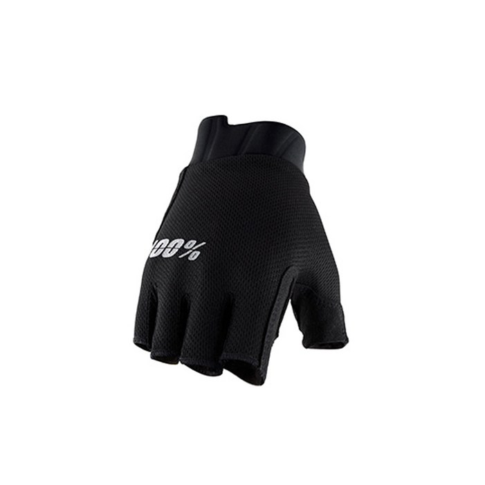 100 백퍼센트 엑시다 젤 반장갑, 자전거 쿠션 숏핑거 글로브, 블랙  여성용, 1개