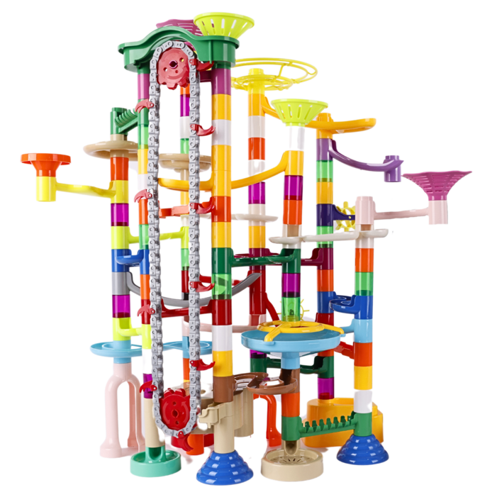 루미오 장난감 마블런 엘리베이터 구슬굴리기 블럭 혼합색상 1개