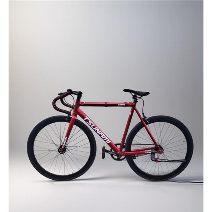 쓰나미 픽시 자전거 레드와인 SNM100 전후방브레이크포함, SIZE L, 1개, 175cm