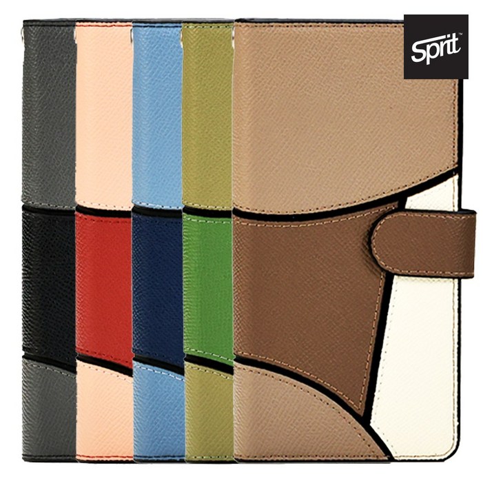 갤럭시노트10플러스 스프릿 패턴 천연 소가죽 다이어리 지갑 케이스