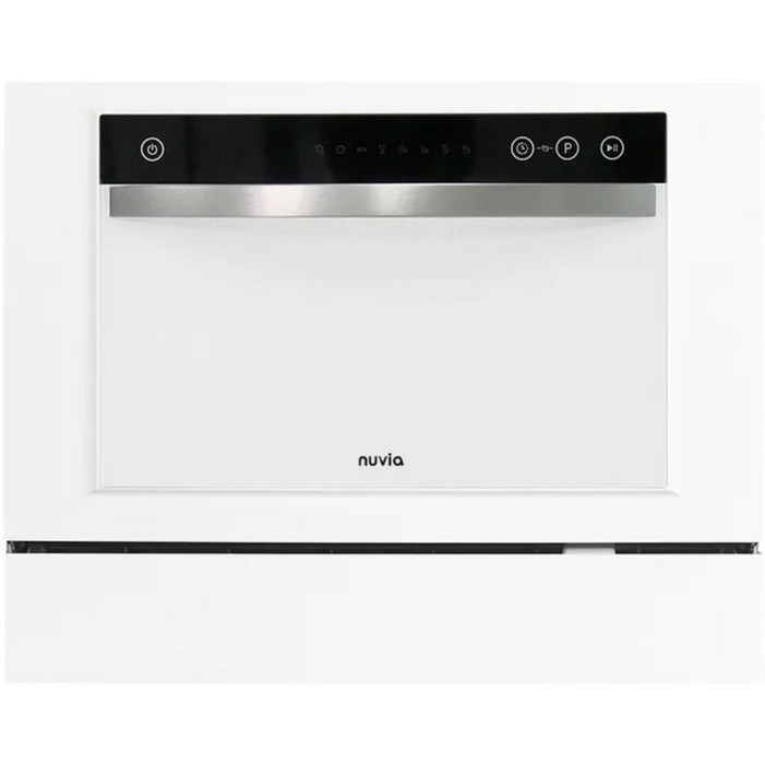 까르페 무설치 식기세척기 PRO 스텐 누비아 6인용 8인용 강력세척 자동문열림 그릇세척기무설치전용 물통세트전용수저통컵걸이세트 포함, 화이트, MDWH601B, 고객직접설치