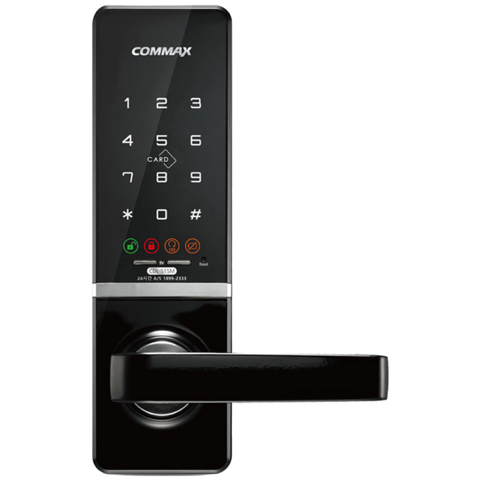 수도권설치내일도 가능 코맥스 무타공 도어록 CDL515M 카드키4개번호키 내외부강제잠금 강력한내구성 LED라이팅 관리자마스터기능 현관문 디지털도어락, 코맥스 CDL515M, 방문설치