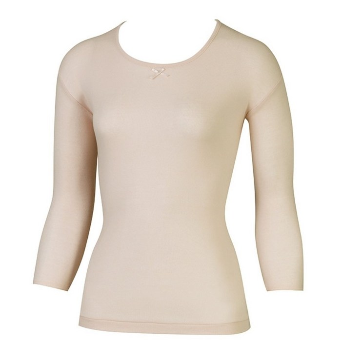 트라이 여 베이직 7부 여성 봄내의 칠부내복 순면 얇은 화이트 베이지 2컬러