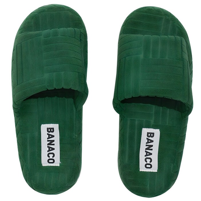 바나코 비비드 테리 룸 슬리퍼, Green, 1개