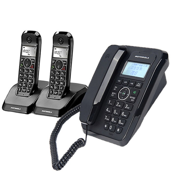 모토로라 스타텍 2.4GHz 디지털 유무선전화기 SC250A + 증설휴대 1대