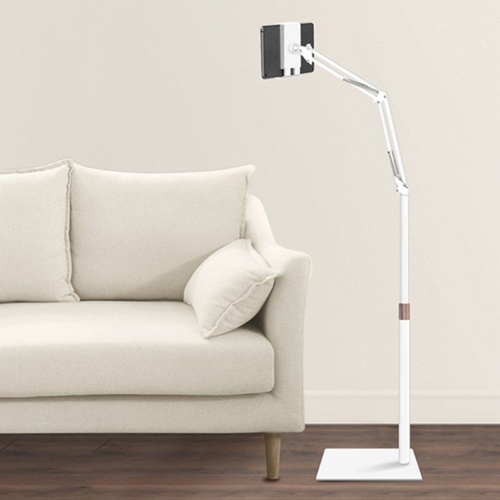 홈플래닛 탄소강 170cm 높이조절 스마트폰 태블릿 패드 거치대 자바라 스탠드