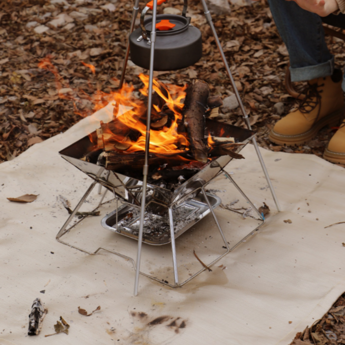 캠핑 화재예방 화로대 난로 매트 단일색상, 1개