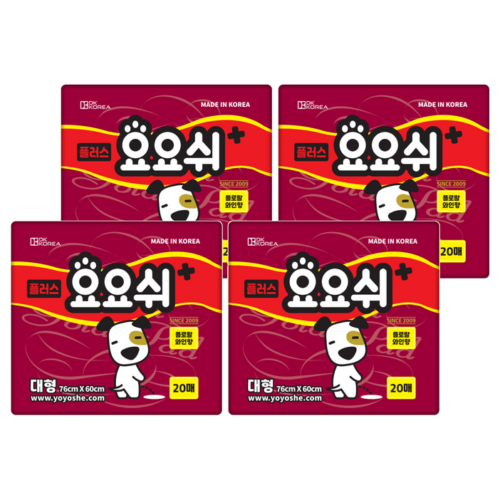 요요쉬 플러스 배변패드 플로럴와인향