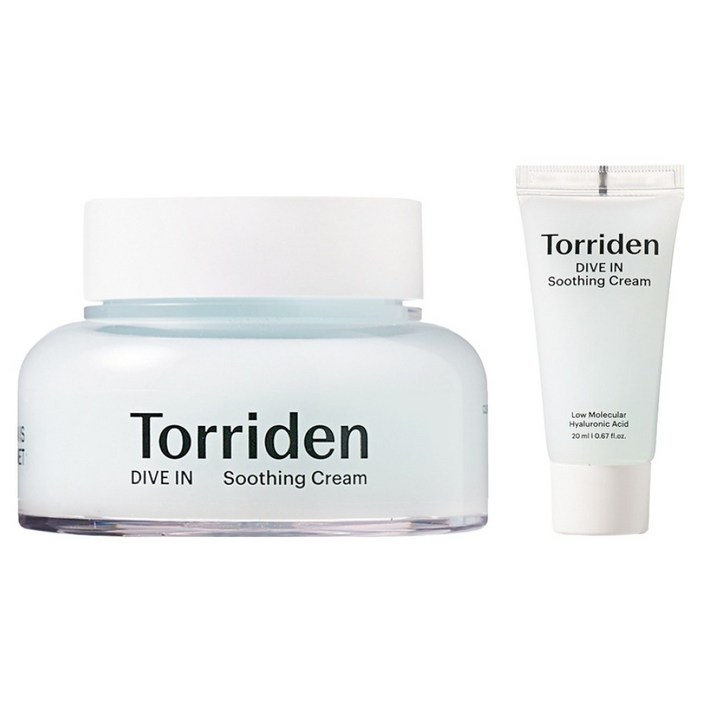 토리든 다이브인 저분자 히알루론산 수딩 크림 100ml  20ml 세트