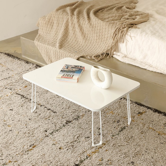 레몬트리 국내제조 E0등급 LPM 720 심플 라운드 접이식 거실 테이블