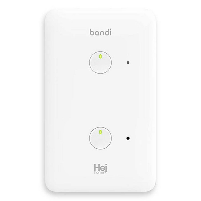 헤이홈 스마트 조명 스위치 2선식 2구