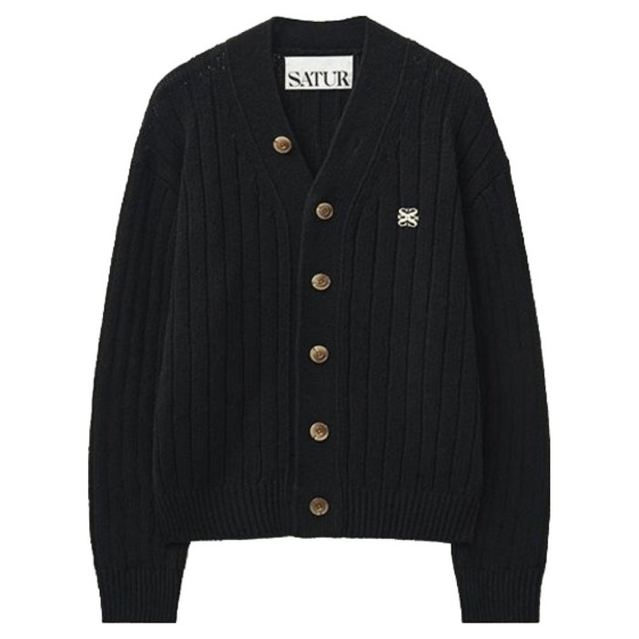 세터 남녀공용 파로 오버 사이즈 부클 가디건 SA233MKC03