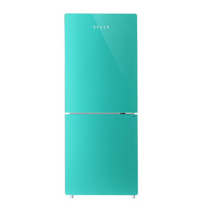 BELLE 레트로 글라스 146L 2도어 냉장고 방문설치, SRC15AM