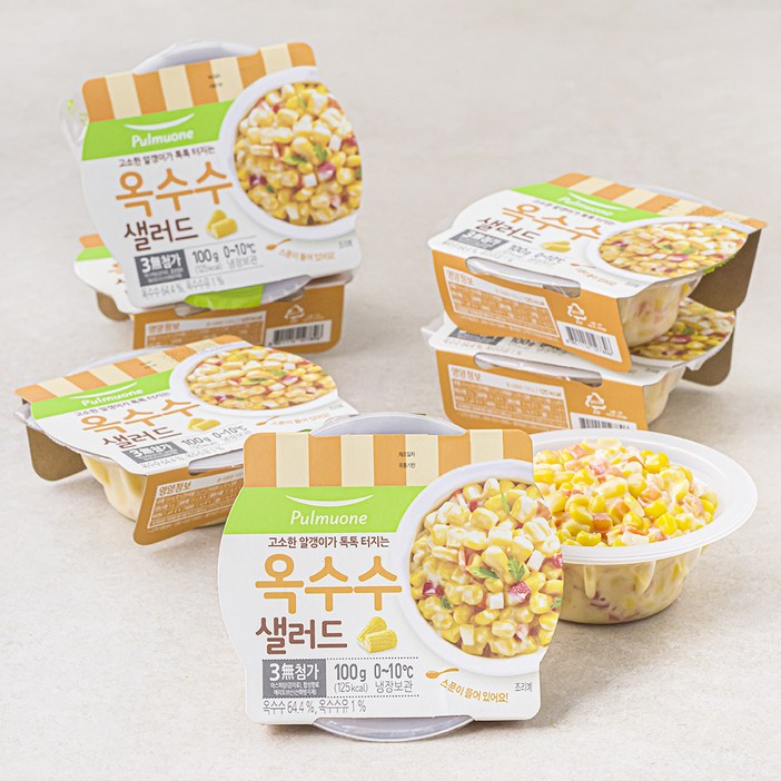풀무원 샐러드바 옥수수, 100g, 8개 풀무원 샐러드바 옥수수, 100g, 8개