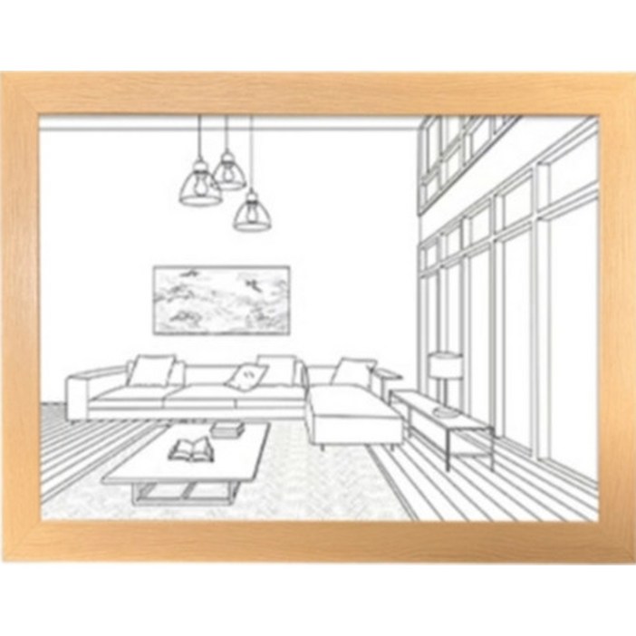 LED 그림 액자 무드등 대형, 우리집 거실
