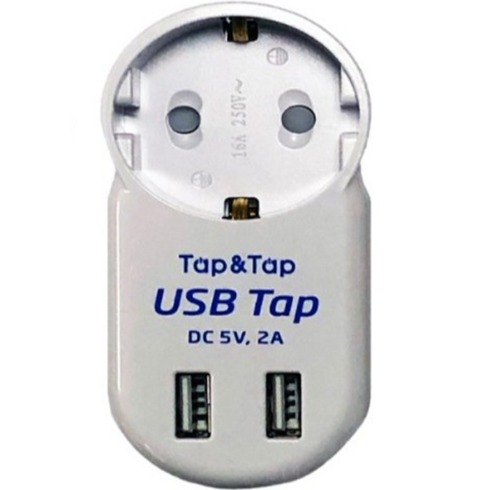 에코파워탭 탭앤탭 USB 2포트 멀티탭 1구 SGHN11USB