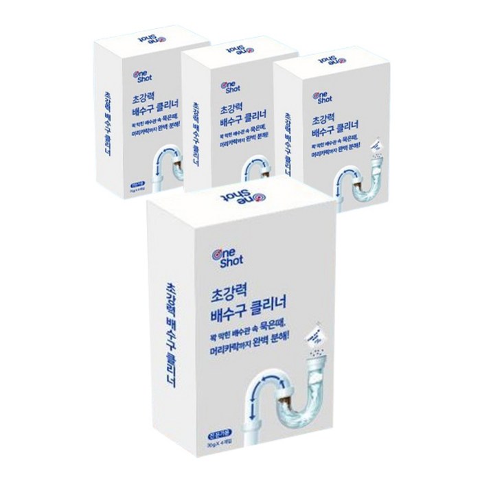원샷 초강력 배수구 클리너, 120g, 1개