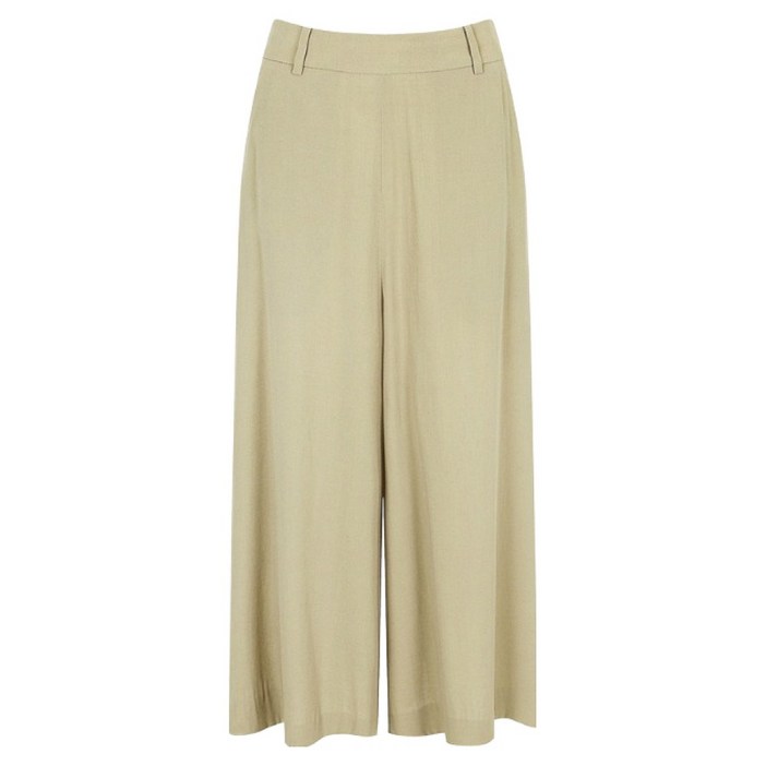 더아이잗 여성용 사이드 플리츠 퀼로트 팬츠 IP6A0SL491