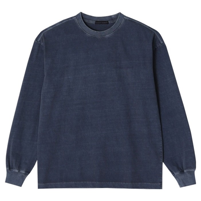 록히드마틴 남녀공용 LM 로고 가먼트 다이드 긴팔 티셔츠 L21UTL003