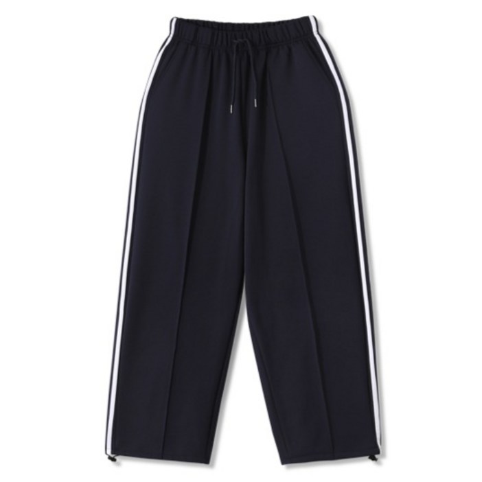 엠엔씨 남녀공용 두줄트랙 와이드핏 트레이닝 팬츠 MDIP666LJ