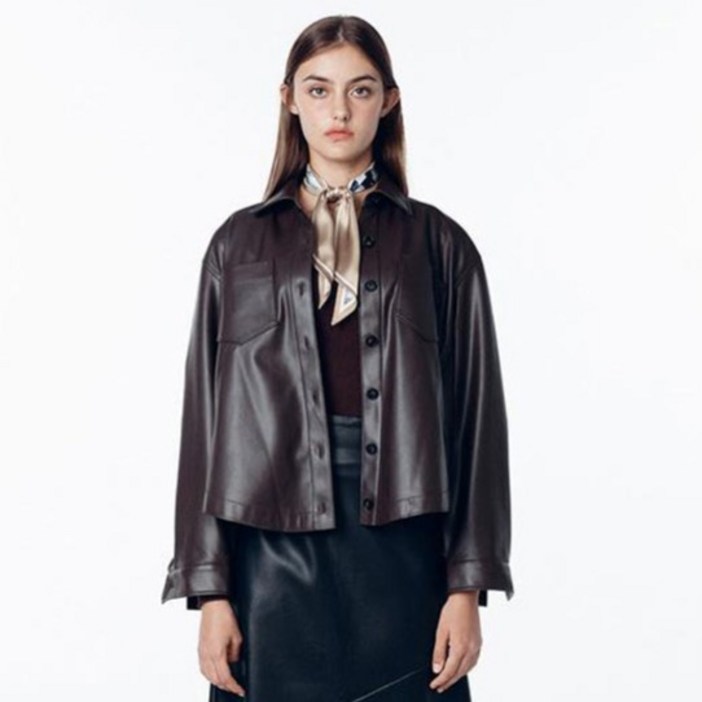 제시뉴욕 여성용 레더 셔츠 JE95NSBU6040