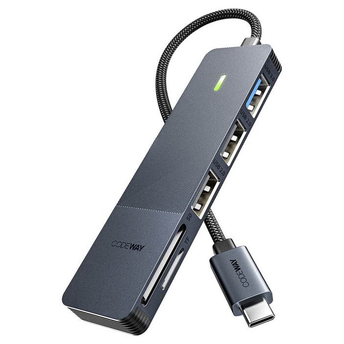 코드웨이 5포트 USB A타입 C타입 멀티허브 LA7105C