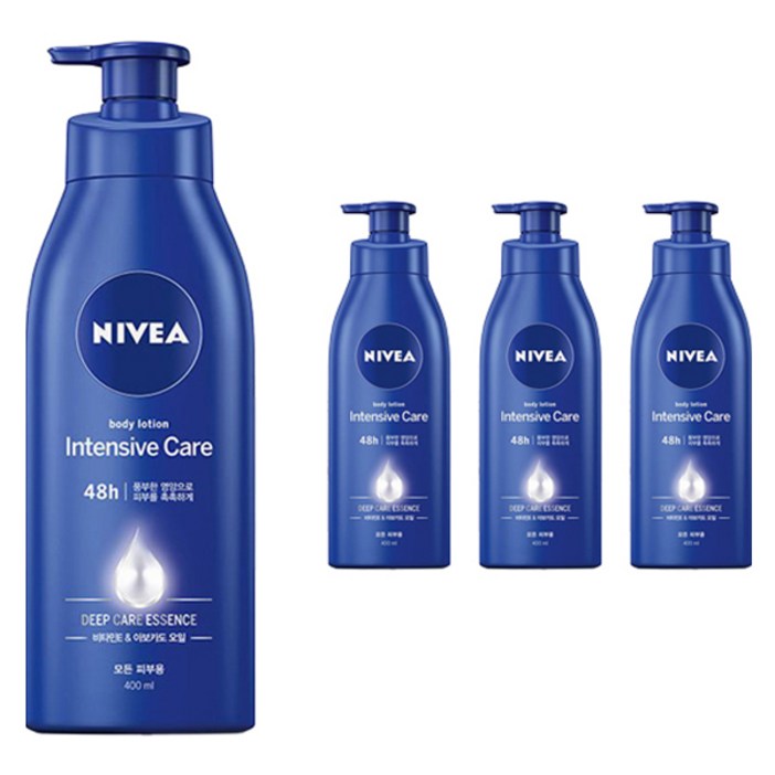 니베아 인텐시브 바디로션, 400ml, 4개