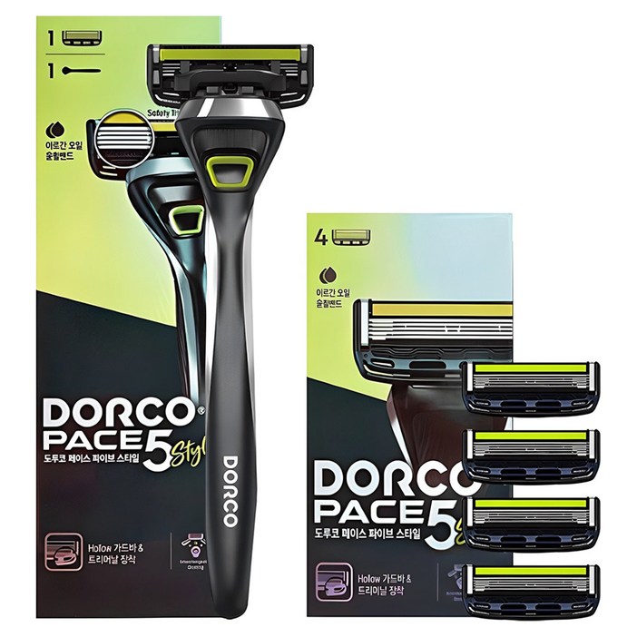 도루코 페이스 5 스타일 스타터킷 베이직 면도기 세트