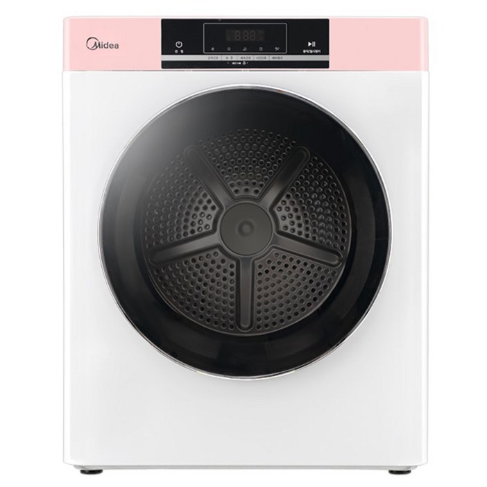 미디어 미니 전기 의류 건조기 MDD02A25W 2.5kg 고객직접설치, 화이트핑크, MDD02A25WPKR
