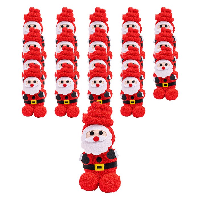 민화샵 크리스마스 펠트 양말 인형 만들기 S240046A, 산타 할아버지, 20개