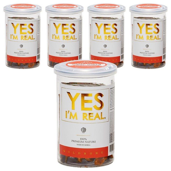 골드로니 강아지 예스아임리얼 프리미엄 저온건조 간식, 오리날개, 180g, 5개