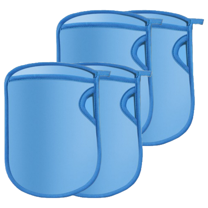 LIVING STUDIO 저자극 매직 때장갑, 블루, 4개