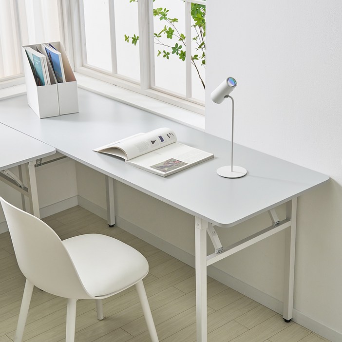 아이캔컴퍼니 국내생산 모모 접이식 E0 LPM상판 책상 식탁 테이블 1800 방문설치