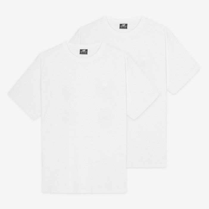 뉴발란스 남녀공용 UNI 냉감 로고 반팔 티셔츠 2종 세트 NBNEFB9003