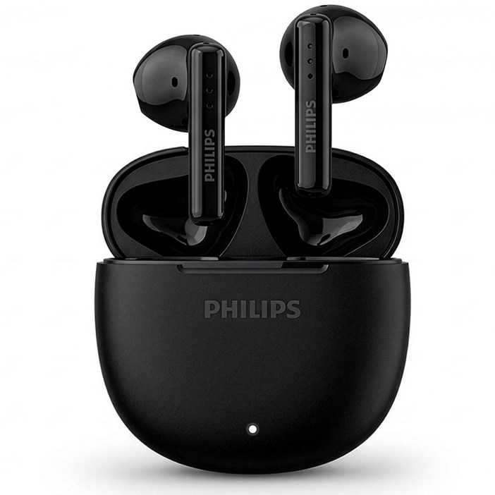 필립스 ENC 노이즈캔슬링 무선 블루투스 이어폰, TAT1139, 블랙, 26시간, 방수가능