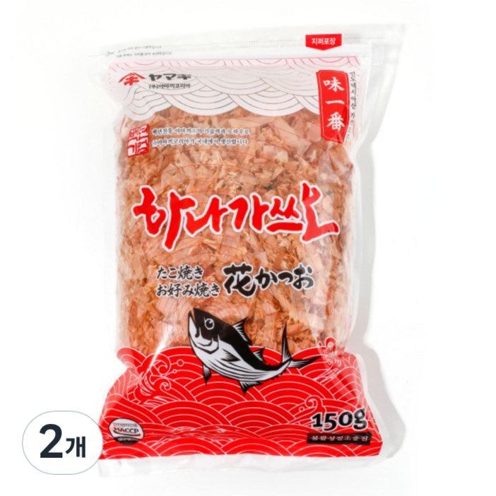 야마끼 하나 가쓰오부시 토핑용 앤 육수용, 150g, 2개 야마끼 하나 가쓰오부시 토핑용 앤 육수용, 150g, 2개